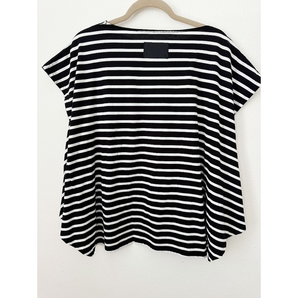 Cogthebigsmoke Dris Stripe Pullover Top Black White M - Picture 4 of 12